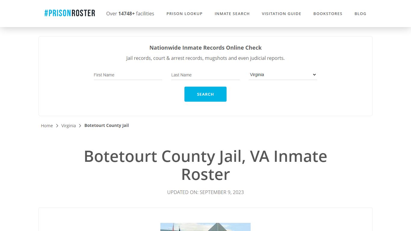 Botetourt County Jail, VA Inmate Roster - Prisonroster